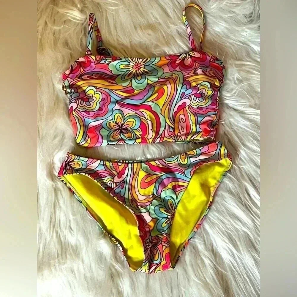 JUNIOR SIZE NO BOUNDARIES 3/5 2 PC BATHING SUIT EUC